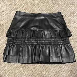 Maje leather skirt size 40